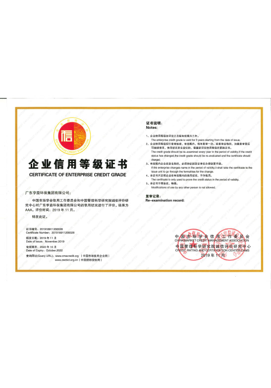 企业信用等级证书（广东海星体育直播集团有限公司）